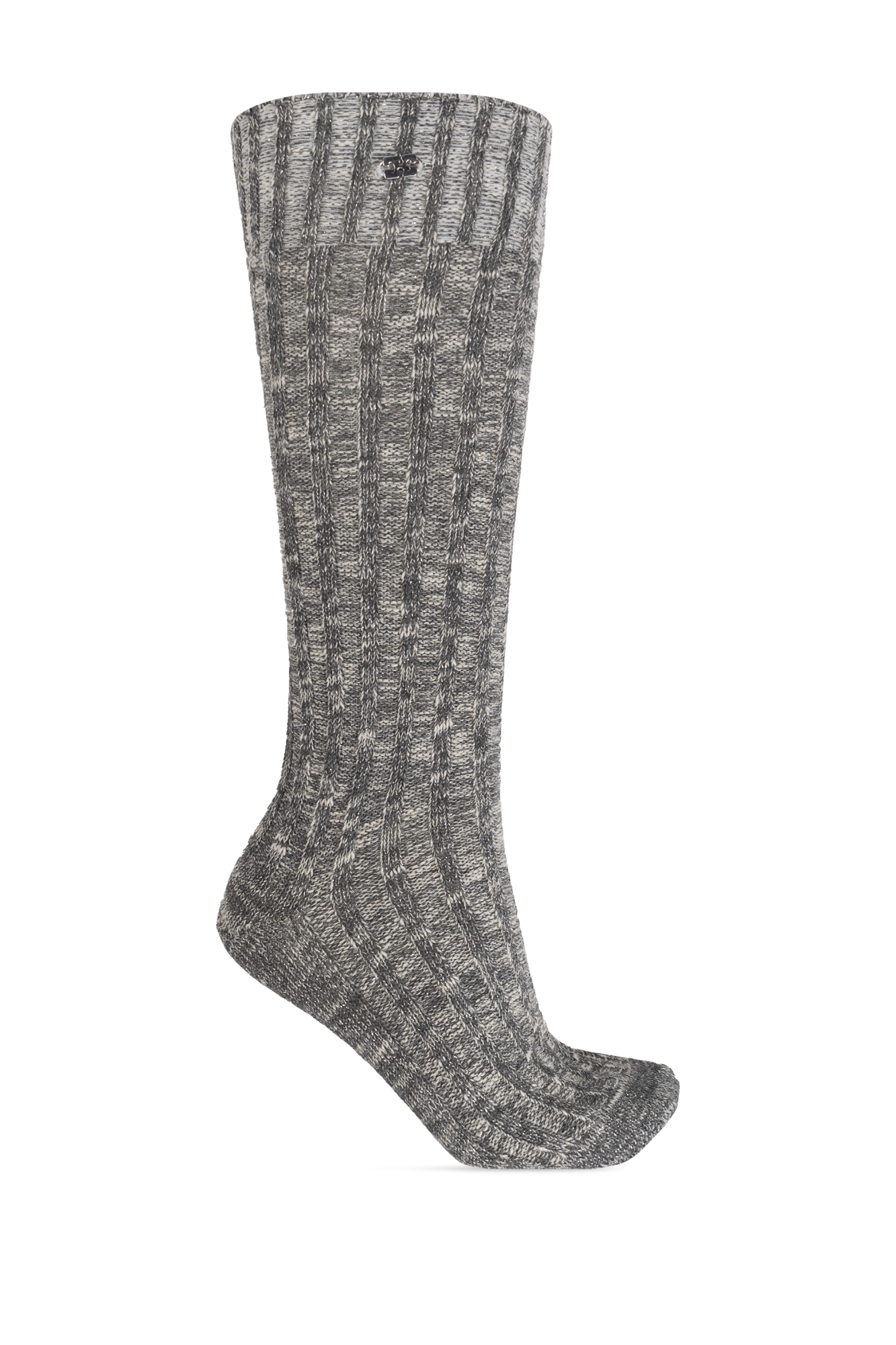 GANNI ルレックス糸ソックス A64105896 262 Grey Socks with lurex thread Ganni - Vitkac Italy